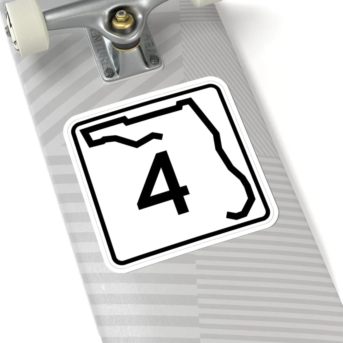 Florida 4 (Florida) (Road Sign) STICKER Vinyl Kiss-Cut Decal - The Sticker Space