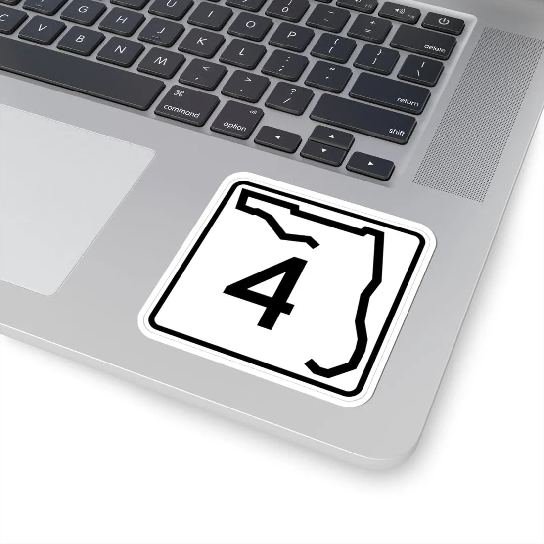 Florida 4 (Florida) (Road Sign) STICKER Vinyl Kiss-Cut Decal - The Sticker Space