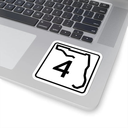 Florida 4 (Florida) (Road Sign) STICKER Vinyl Kiss-Cut Decal - The Sticker Space