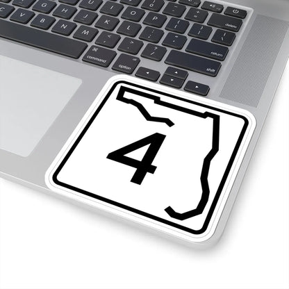 Florida 4 (Florida) (Road Sign) STICKER Vinyl Kiss-Cut Decal - The Sticker Space