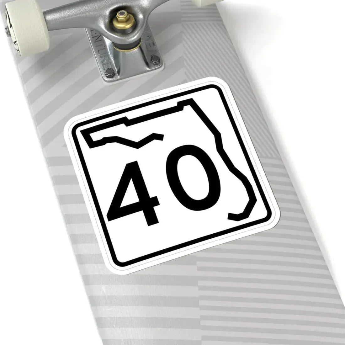 Florida 40 (Florida) (Road Sign) STICKER Vinyl Kiss-Cut Decal - The Sticker Space