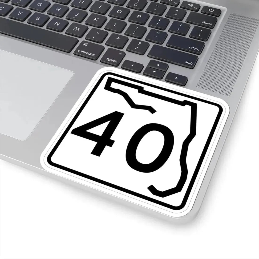Florida 40 (Florida) (Road Sign) STICKER Vinyl Kiss-Cut Decal - The Sticker Space