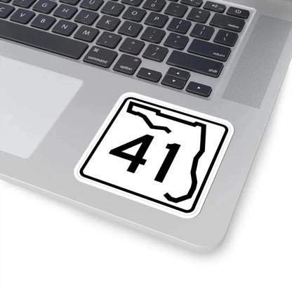 Florida 41 (Florida) (Road Sign) STICKER Vinyl Kiss-Cut Decal - The Sticker Space