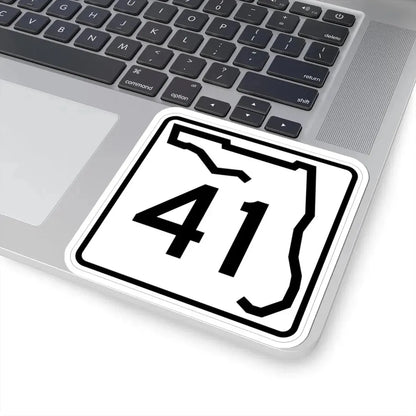 Florida 41 (Florida) (Road Sign) STICKER Vinyl Kiss-Cut Decal - The Sticker Space