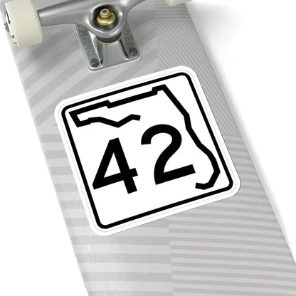 Florida 42 (Florida) (Road Sign) STICKER Vinyl Kiss-Cut Decal - The Sticker Space
