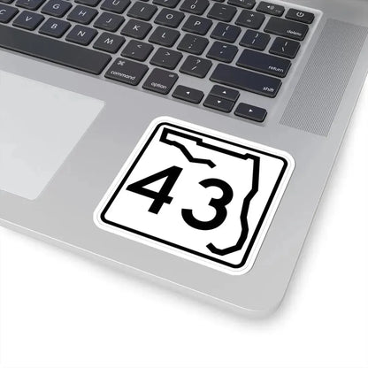 Florida 43 (Florida) (Road Sign) STICKER Vinyl Kiss-Cut Decal - The Sticker Space