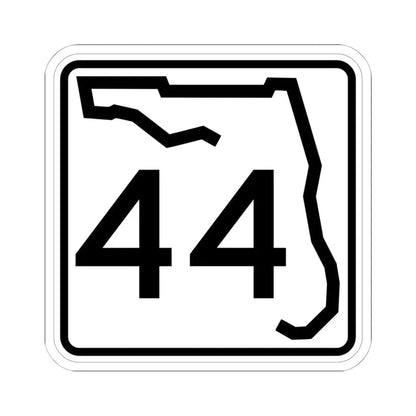 Florida 44 (Florida) (Road Sign) STICKER Vinyl Kiss-Cut Decal 6 Inch White - The Sticker Space
