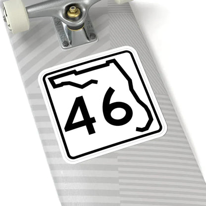 Florida 46 (Florida) (Road Sign) STICKER Vinyl Kiss-Cut Decal - The Sticker Space