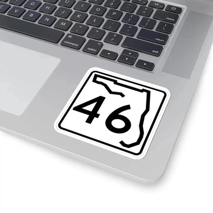 Florida 46 (Florida) (Road Sign) STICKER Vinyl Kiss-Cut Decal - The Sticker Space
