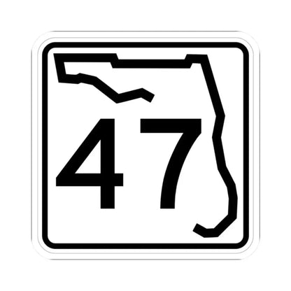 Florida 47 (Florida) (Road Sign) STICKER Vinyl Kiss-Cut Decal 2 Inch White - The Sticker Space