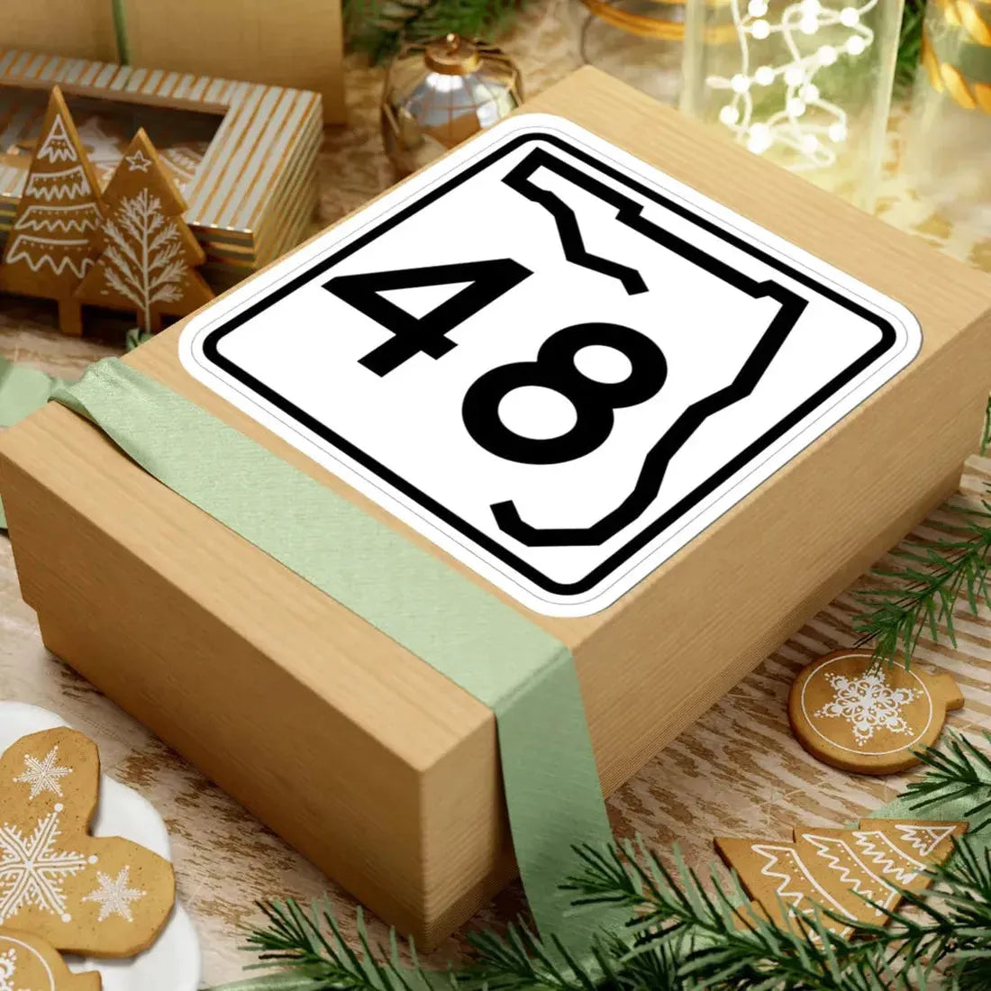 Florida 48 (Florida) (Road Sign) STICKER Vinyl Kiss-Cut Decal - The Sticker Space