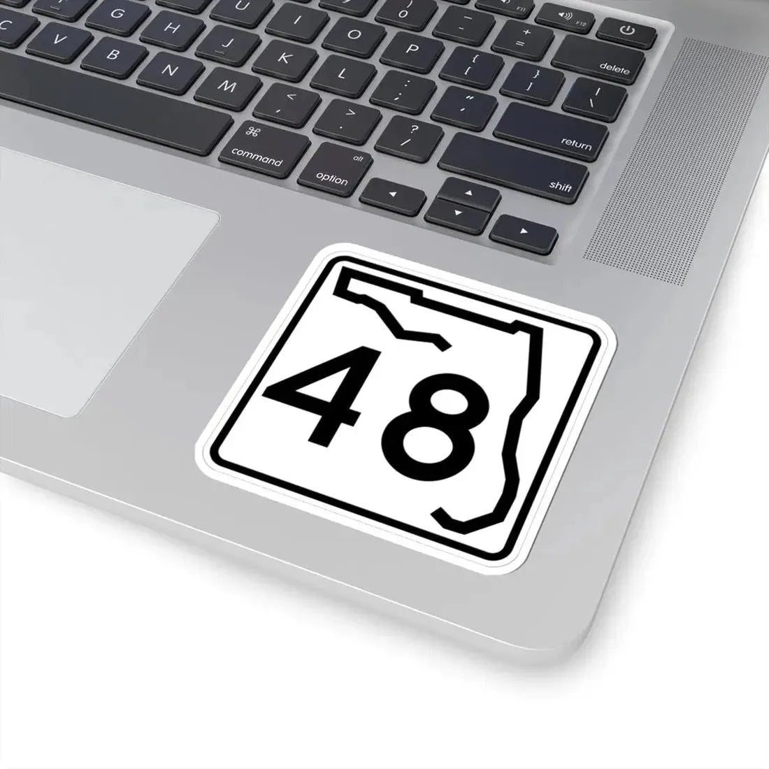 Florida 48 (Florida) (Road Sign) STICKER Vinyl Kiss-Cut Decal - The Sticker Space