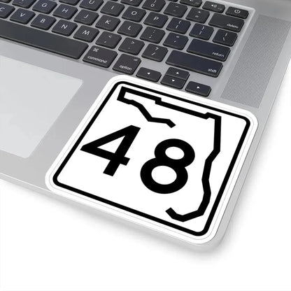 Florida 48 (Florida) (Road Sign) STICKER Vinyl Kiss-Cut Decal - The Sticker Space