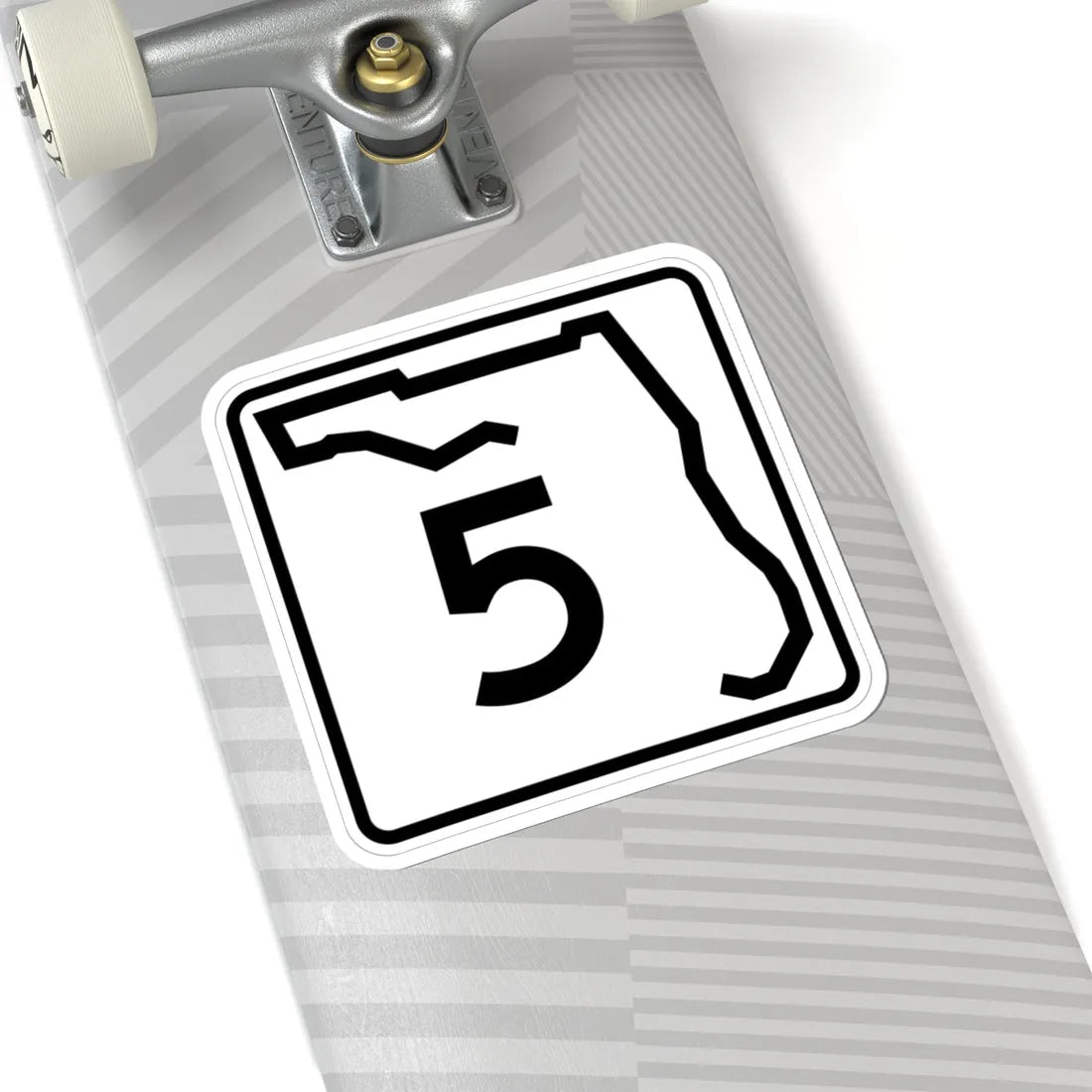 Florida 5 (Florida) (Road Sign) STICKER Vinyl Kiss-Cut Decal - The Sticker Space