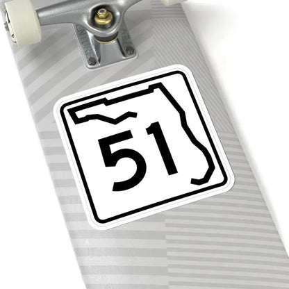 Florida 51 (Florida) (Road Sign) STICKER Vinyl Kiss-Cut Decal - The Sticker Space