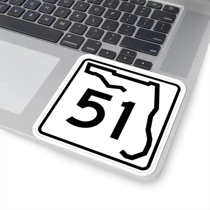 Florida 51 (Florida) (Road Sign) STICKER Vinyl Kiss-Cut Decal - The Sticker Space