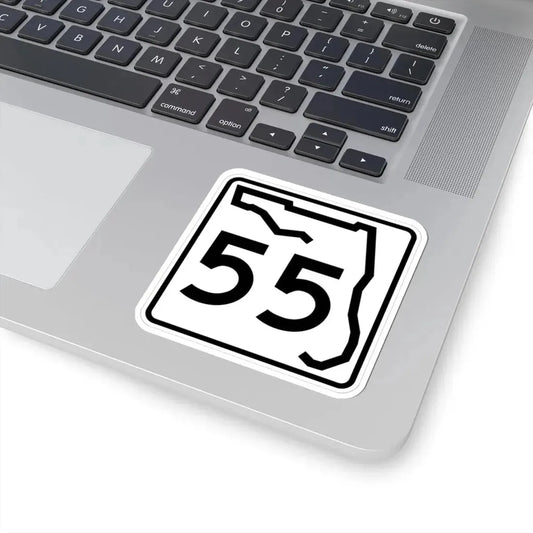 Florida 55 (Florida) (Road Sign) STICKER Vinyl Kiss-Cut Decal - The Sticker Space