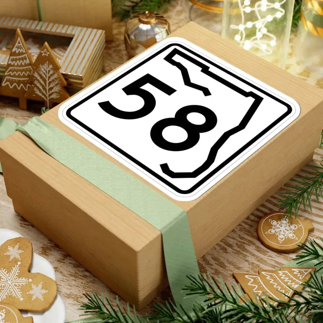 Florida 58 (Florida) (Road Sign) STICKER Vinyl Kiss-Cut Decal - The Sticker Space