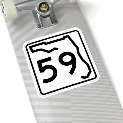 Florida 59 (Florida) (Road Sign) STICKER Vinyl Kiss-Cut Decal - The Sticker Space
