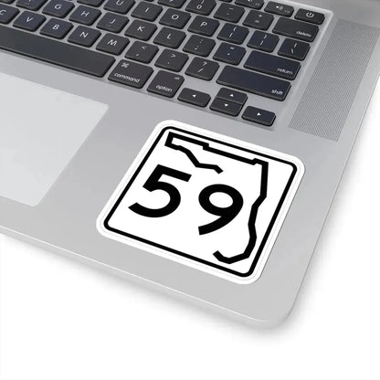 Florida 59 (Florida) (Road Sign) STICKER Vinyl Kiss-Cut Decal - The Sticker Space