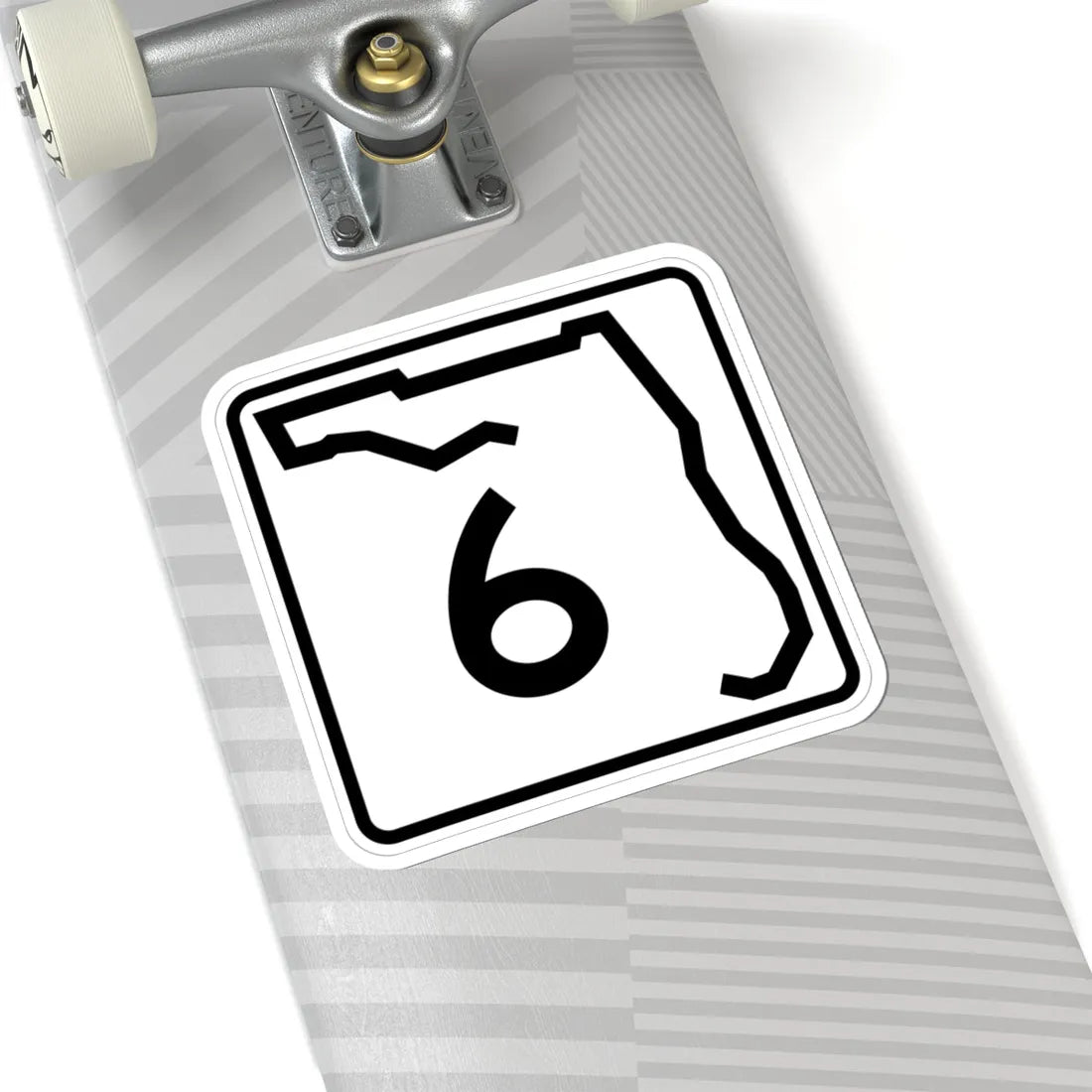 Florida 6 (Florida) (Road Sign) STICKER Vinyl Kiss-Cut Decal - The Sticker Space