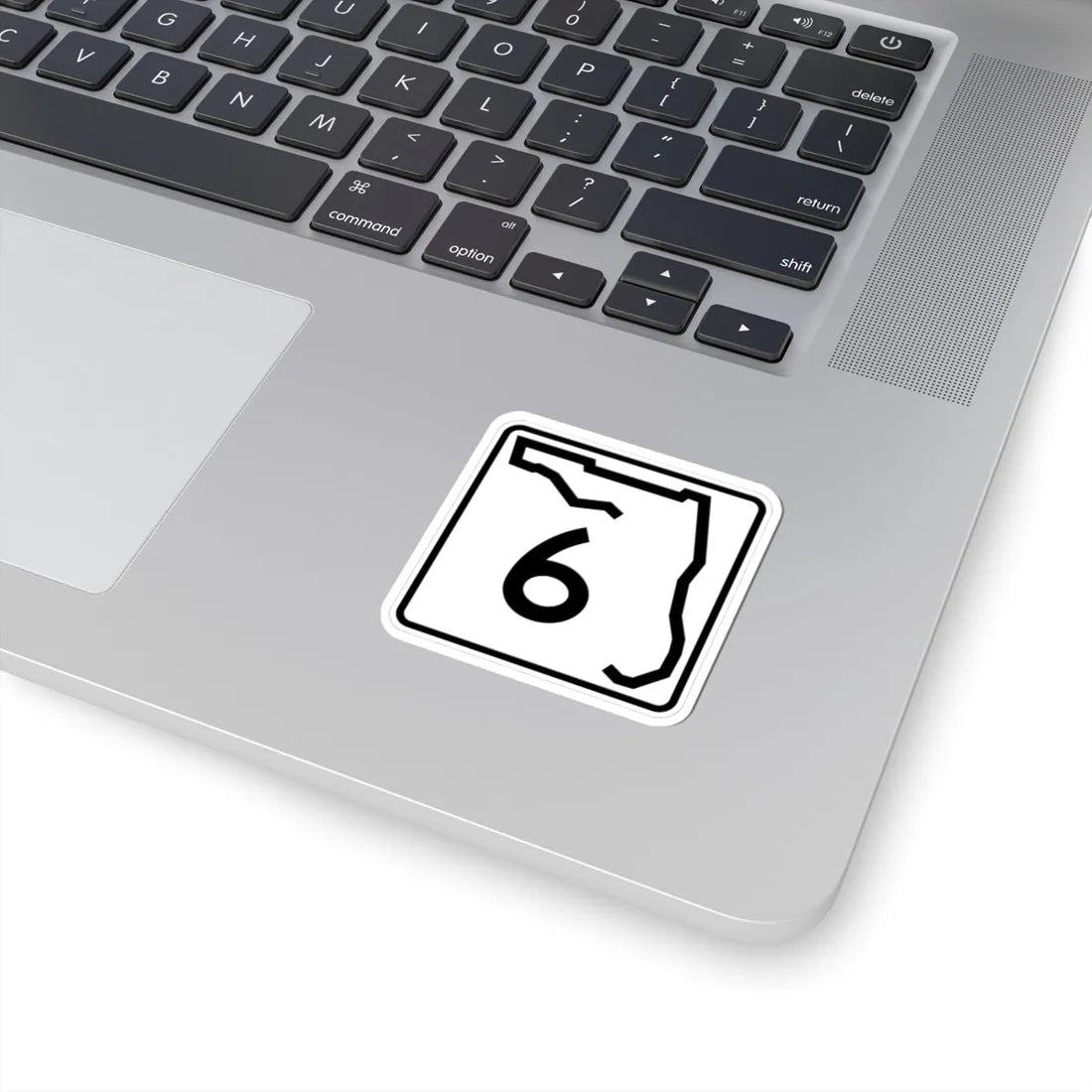 Florida 6 (Florida) (Road Sign) STICKER Vinyl Kiss-Cut Decal - The Sticker Space
