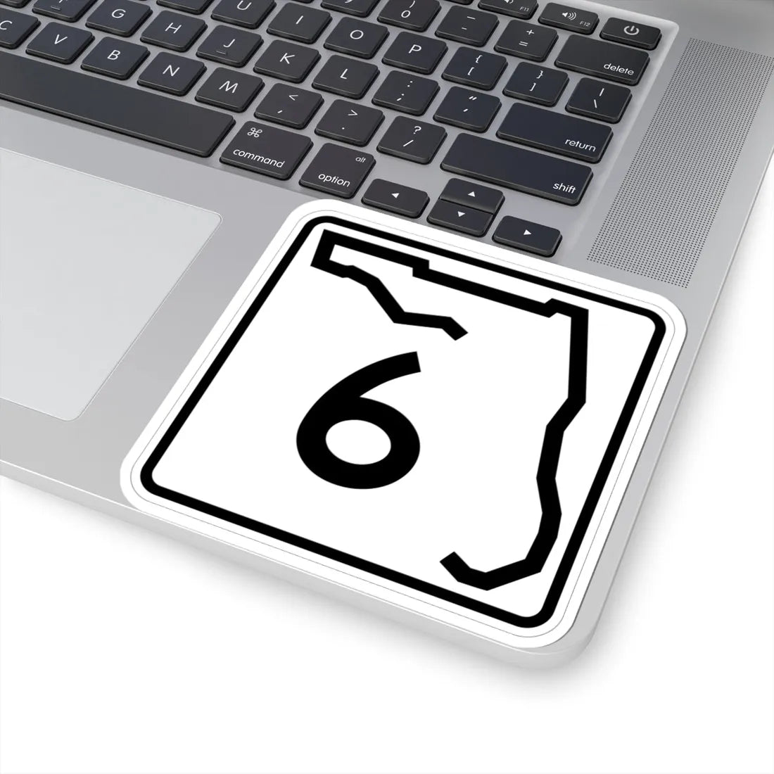 Florida 6 (Florida) (Road Sign) STICKER Vinyl Kiss-Cut Decal - The Sticker Space