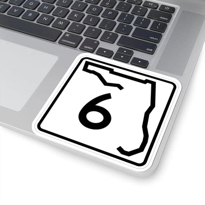 Florida 6 (Florida) (Road Sign) STICKER Vinyl Kiss-Cut Decal - The Sticker Space