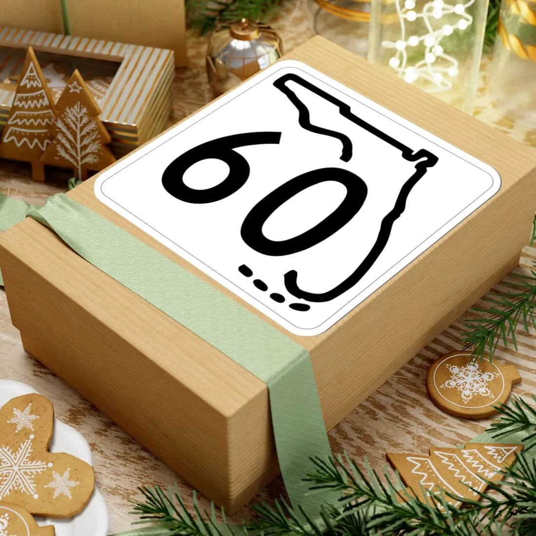 Florida 60 1955 (Florida) (Road Sign) STICKER Vinyl Kiss-Cut Decal - The Sticker Space