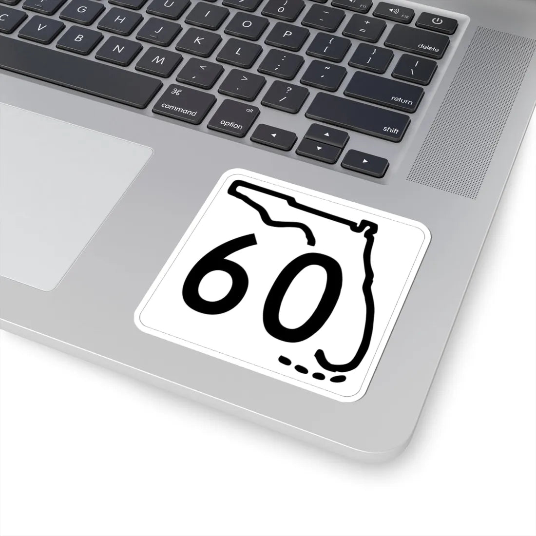 Florida 60 1955 (Florida) (Road Sign) STICKER Vinyl Kiss-Cut Decal - The Sticker Space