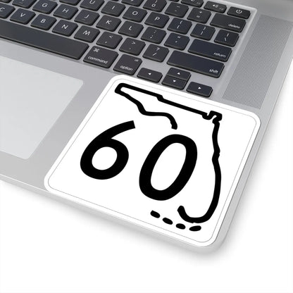 Florida 60 1955 (Florida) (Road Sign) STICKER Vinyl Kiss-Cut Decal - The Sticker Space