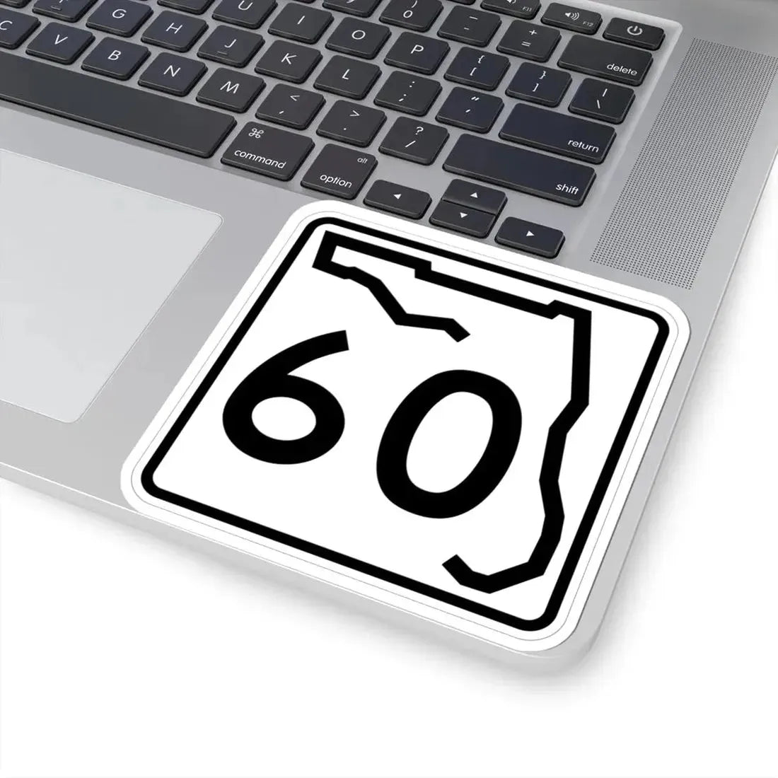 Florida 60 (Florida) (Road Sign) STICKER Vinyl Kiss-Cut Decal - The Sticker Space