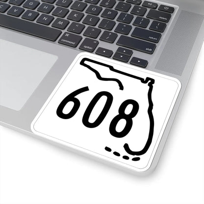 Florida 608 1955 (Florida) (Road Sign) STICKER Vinyl Kiss-Cut Decal - The Sticker Space