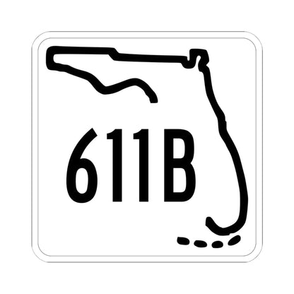 Florida 611B 1955 (Florida) (Road Sign) STICKER Vinyl Kiss-Cut Decal 6 Inch White - The Sticker Space
