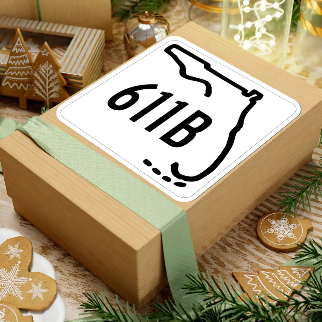 Florida 611B 1955 (Florida) (Road Sign) STICKER Vinyl Kiss-Cut Decal - The Sticker Space