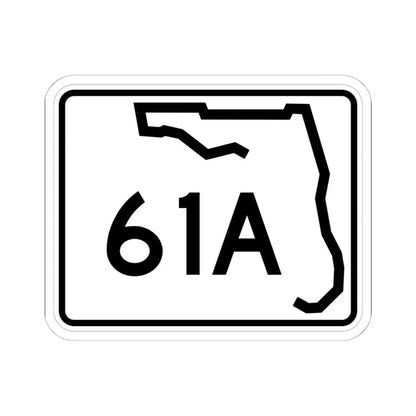 Florida 61A (Florida) (Road Sign) STICKER Vinyl Kiss-Cut Decal 6 Inch White - The Sticker Space