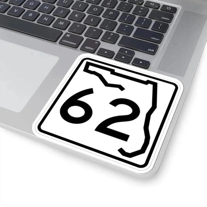 Florida 62 (Florida) (Road Sign) STICKER Vinyl Kiss-Cut Decal - The Sticker Space