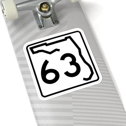 Florida 63 (Florida) (Road Sign) STICKER Vinyl Kiss-Cut Decal - The Sticker Space