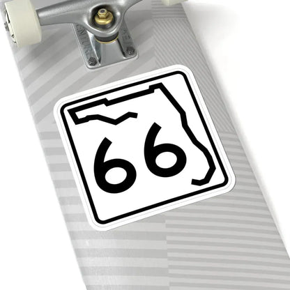 Florida 66 (Florida) (Road Sign) STICKER Vinyl Kiss-Cut Decal - The Sticker Space
