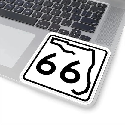 Florida 66 (Florida) (Road Sign) STICKER Vinyl Kiss-Cut Decal - The Sticker Space