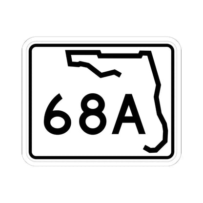 Florida 68A (Florida) (Road Sign) STICKER Vinyl Kiss-Cut Decal 6 Inch White - The Sticker Space