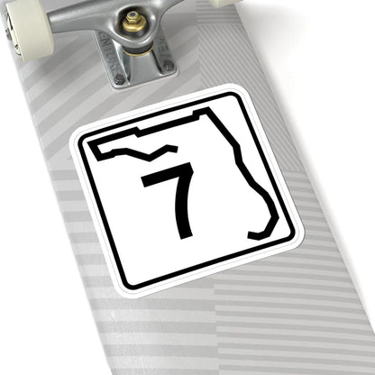 Florida 7 (Florida) (Road Sign) STICKER Vinyl Kiss-Cut Decal - The Sticker Space