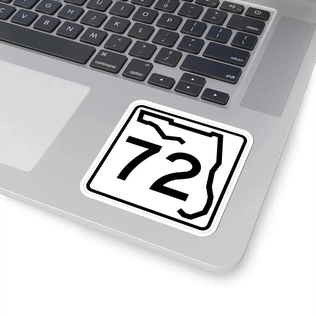 Florida 72 (Florida) (Road Sign) STICKER Vinyl Kiss-Cut Decal - The Sticker Space
