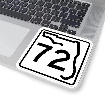 Florida 72 (Florida) (Road Sign) STICKER Vinyl Kiss-Cut Decal - The Sticker Space