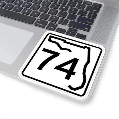 Florida 74 (Florida) (Road Sign) STICKER Vinyl Kiss-Cut Decal - The Sticker Space