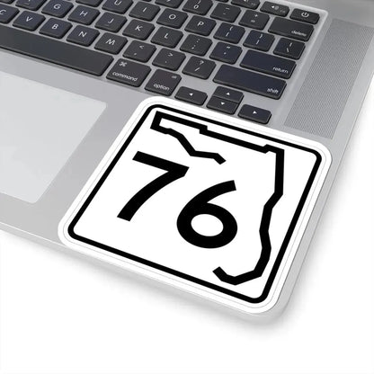 Florida 76 (Florida) (Road Sign) STICKER Vinyl Kiss-Cut Decal - The Sticker Space