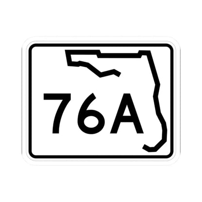 Florida 76A (Florida) (Road Sign) STICKER Vinyl Kiss-Cut Decal 2 Inch White - The Sticker Space