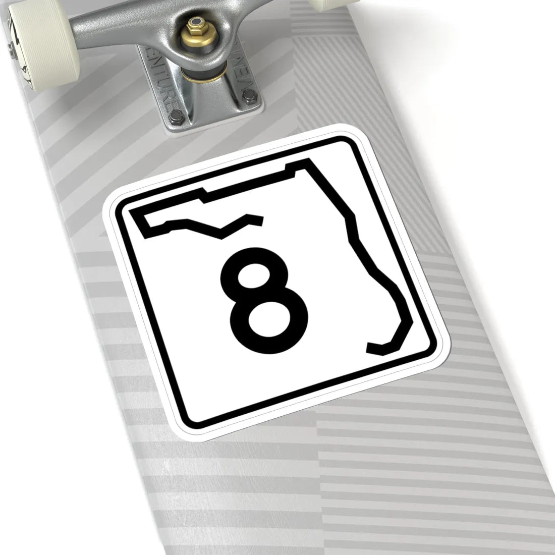 Florida 8 (Florida) (Road Sign) STICKER Vinyl Kiss-Cut Decal - The Sticker Space