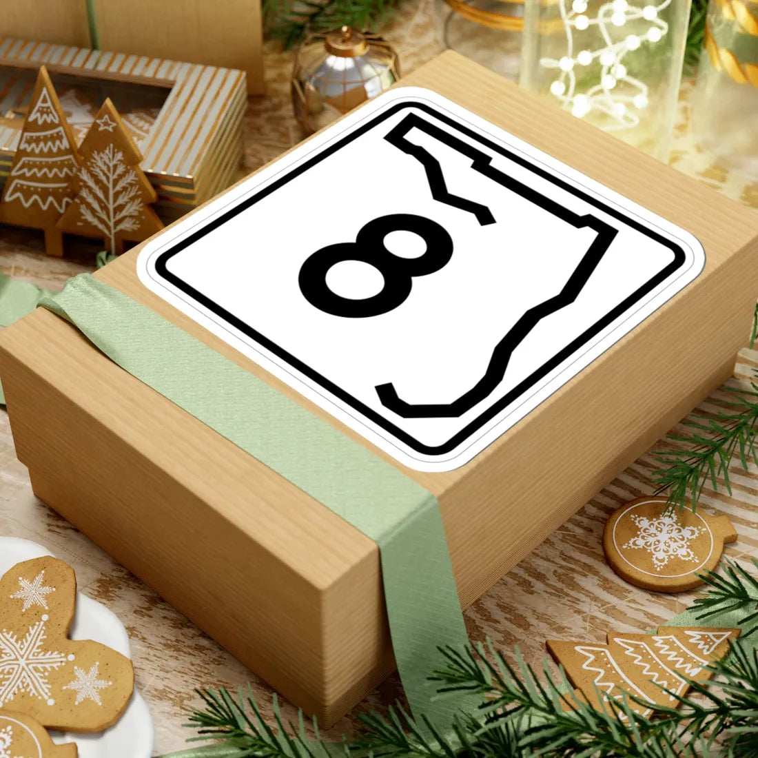 Florida 8 (Florida) (Road Sign) STICKER Vinyl Kiss-Cut Decal - The Sticker Space