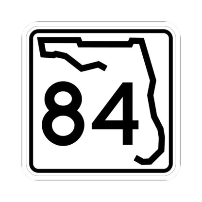 Florida 84 (Florida) (Road Sign) STICKER Vinyl Kiss-Cut Decal 2 Inch White - The Sticker Space